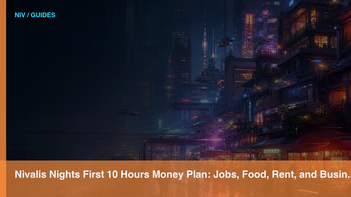 Nivalis Nights First 10 Hours Money Plan: Jobs, Food, Rent, and Business Setup Nivalis public media thumbnail